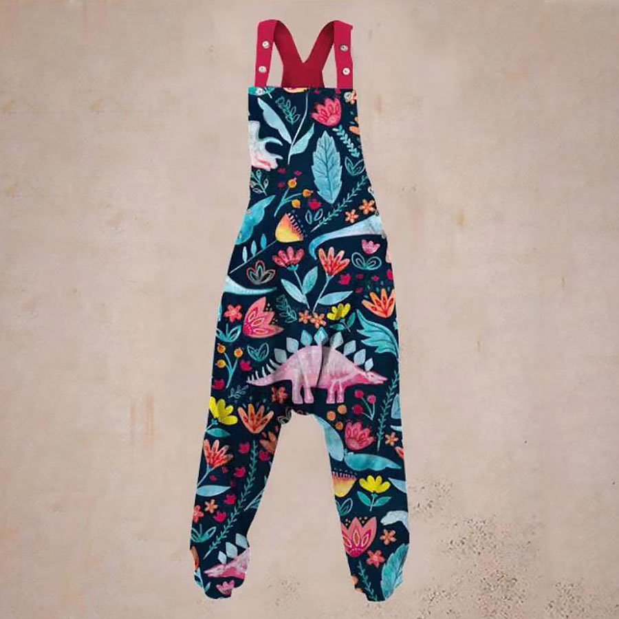 Ladies Casual Printed Harem Jumpsuit