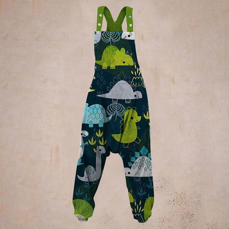 Ladies Casual Printed Harem Jumpsuit